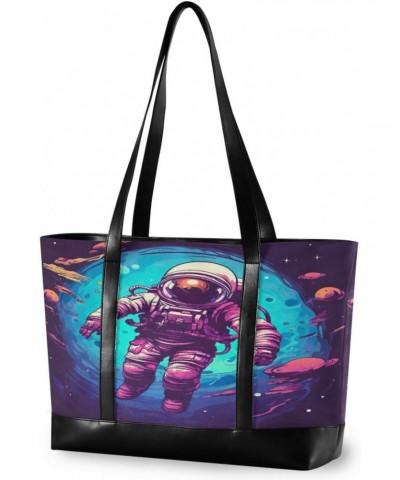 Astronaut Space Tote Bag for Women Big Capacity Shoulder Bag with Compartments Tote Large Purses Handbags for Office Travel G...