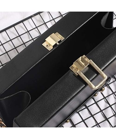 Vintage Radio Clutch Handbag Leather Top Handle Crossbody Shoulder Bag A-black $12.03 Shoulder Bags