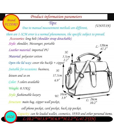 HB420036 PU Leather Korean Version Women's Handbag,Square Cross-Section Small Square Package C1 $17.84 Handbags