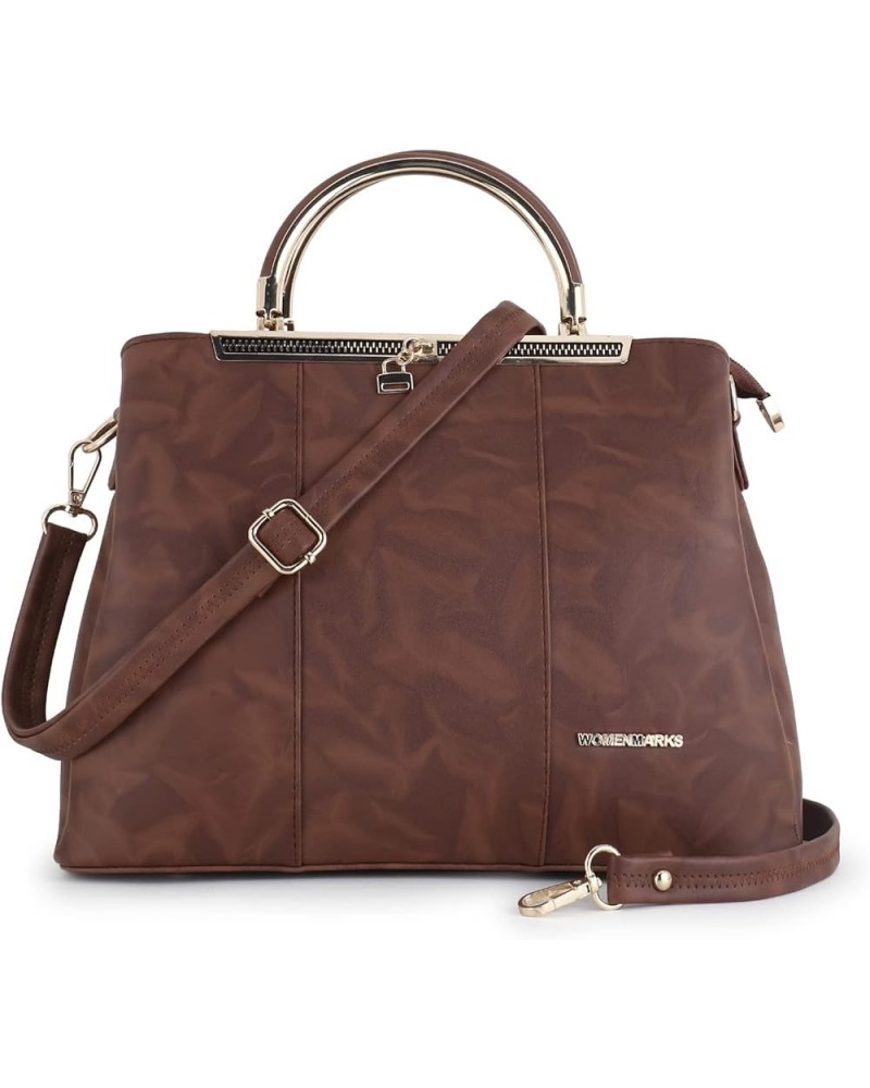 NSB-06-ZIPPER-HANDBAG Dark Brown $17.22 Clutches