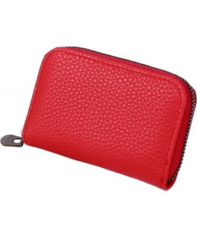 Princess Wallet Fashion Zipper ID Long Wallet Solid Color Women Hasp Purse Multiple Card Slots Clutch (Red, One Size) Red One...