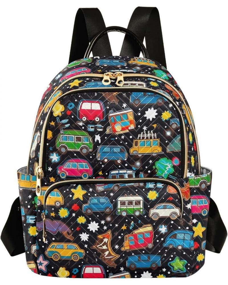 Cute Car Backpack Purse for Women Small Travel Bag Fashion Daypack M 202a3148 S(10.23"x5.11"x12.59") 202a3148 $16.40 Backpacks