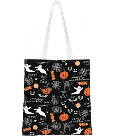 Halloween Pumpkins Single Shoulder Fashion Canvas Tote Shopping Bags Handbags For Men And Women Halloween Pumpkins31 $10.33 T...