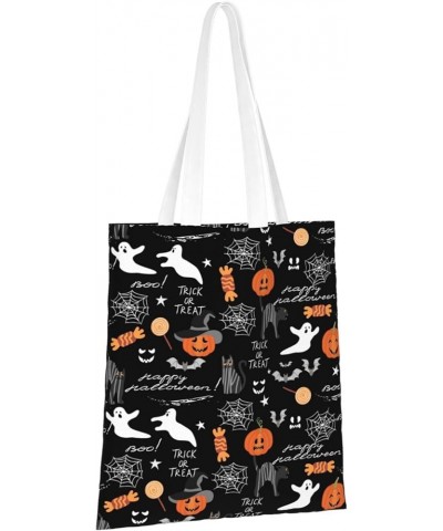 Halloween Pumpkins Single Shoulder Fashion Canvas Tote Shopping Bags Handbags For Men And Women Halloween Pumpkins31 $10.33 T...