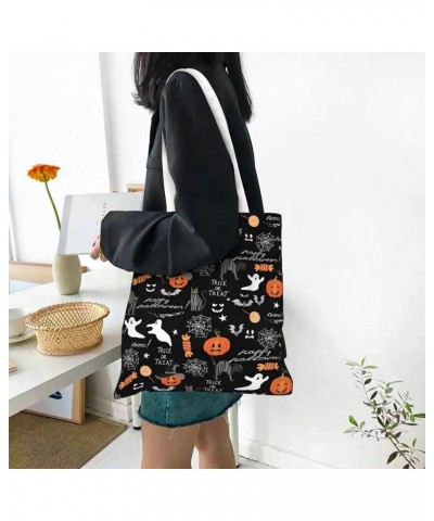 Halloween Pumpkins Single Shoulder Fashion Canvas Tote Shopping Bags Handbags For Men And Women Halloween Pumpkins31 $10.33 T...