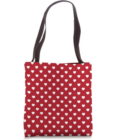 Cute Hearts Red Love Pattern Valentine's Day Tote Bag $14.61 Totes