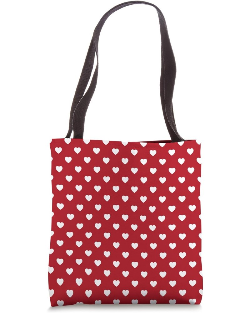 Cute Hearts Red Love Pattern Valentine's Day Tote Bag $14.61 Totes