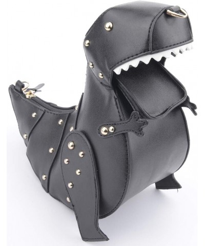 Dinosaur Shark Shoulder Bag for Women 3D Animal Novelty Purse Zipper Crossbody Handbag Clutch Messenger Bag for Girl D-dinosa...