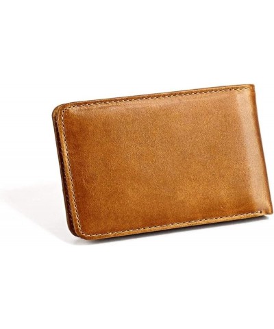 Blocking Short Man Wallet Mini Women Money Bag Cowhide Credit Card Holder Small Purse for Male (Color : Blue) Brown $52.19 Wa...