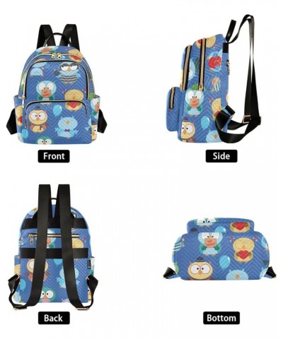 Mini Backpack Purse for Women Lightweight Girls Small Size Cute Bird Owl School Teens College Traveling Small $17.48 Backpacks