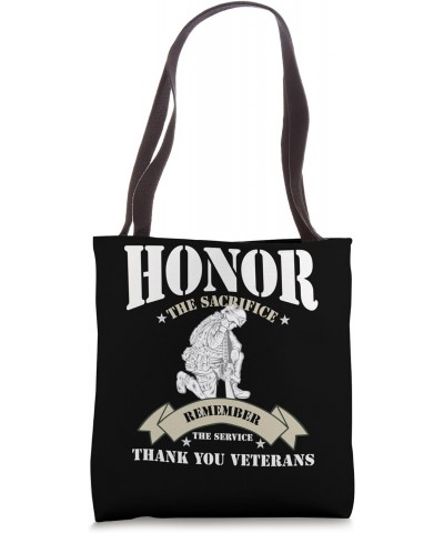 Veteran Honor the Sacrifice Remember the Service Tote Bag $16.50 Totes