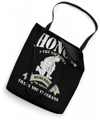 Veteran Honor the Sacrifice Remember the Service Tote Bag $16.50 Totes