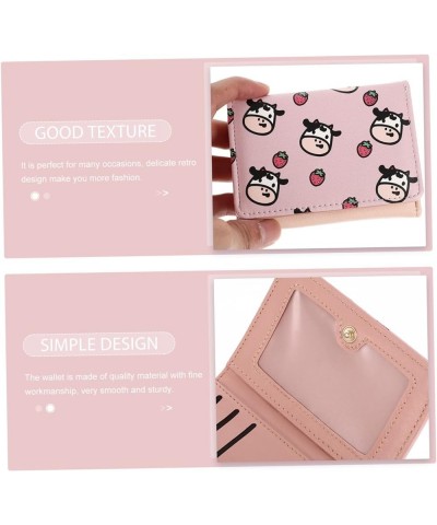 3pcs Compact Wallet Cow Wallet Cow Print Stuff Womens Western Wallet Tri- Folded Wallet Pocket Holder Mini Women Tote Handbag...