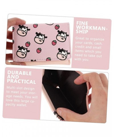 3pcs Compact Wallet Cow Wallet Cow Print Stuff Womens Western Wallet Tri- Folded Wallet Pocket Holder Mini Women Tote Handbag...