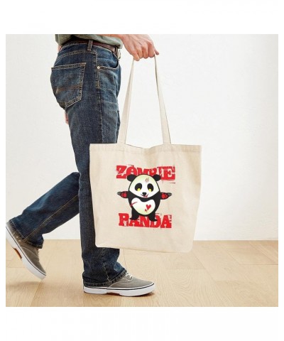 Baby Panda Tote Bag Natural Canvas Tote Bag, Cloth Shopping Bag Zombie Panda Tote Bag $8.95 Travel Gear