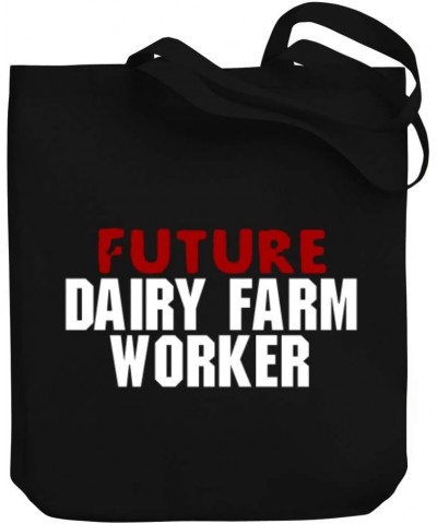 Future Dairy Farm Worker Canvas Tote Bag 10.5" x 16" x 4 $18.00 Totes