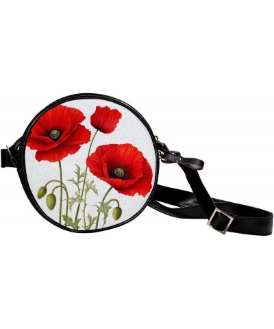 Crossbody Bags for Women,Crossbody Bag Men,Small Sling Bag,Plant Red Flower,Crossbody Purse $8.99 Crossbody Bags