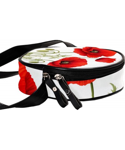 Crossbody Bags for Women,Crossbody Bag Men,Small Sling Bag,Plant Red Flower,Crossbody Purse $8.99 Crossbody Bags