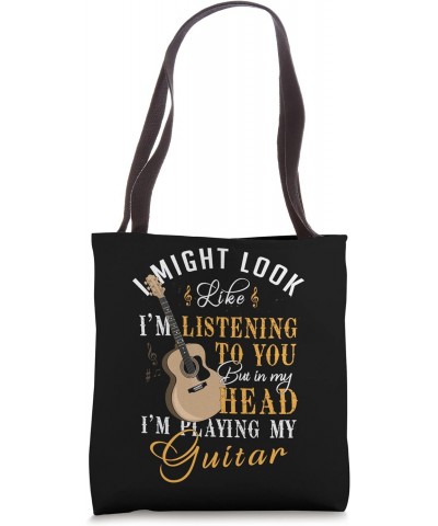 Funny Guitar Player Men Women Music Lover Musician Guitarist Tote Bag $9.68 Totes