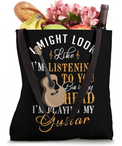 Funny Guitar Player Men Women Music Lover Musician Guitarist Tote Bag $9.68 Totes