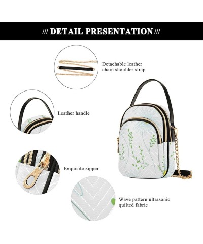 Women's Crossbody Bag, White Daisy Three Zipper Design Handbag Shoulder Bag Wallet Color360 $10.66 Crossbody Bags