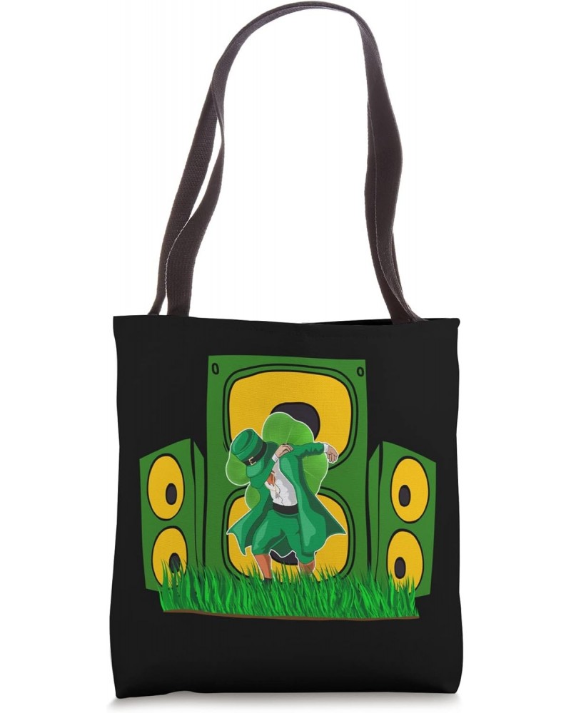 Lucky Dabbin Green Dancing Leprechaun St. Patrick's Day Idea Tote Bag $16.24 Totes