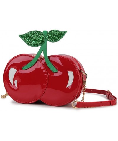 Fun Shape Purse for Women Novelty Handbags Unique Chain Crossbody Bag for Teens with Adjustable Shoulder Strap Red Cherry $8....