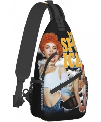 Sling Crossbody Bag Ice Rapper Spice Adjustable Strap Chest Shoulder Bags For Women Men Travel Backpack $18.28 Crossbody Bags