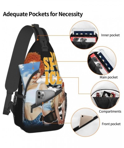 Sling Crossbody Bag Ice Rapper Spice Adjustable Strap Chest Shoulder Bags For Women Men Travel Backpack $18.28 Crossbody Bags