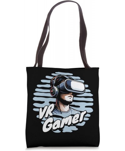 VR Gamer Virtual Reality Player Enthusiast Tote Bag $11.04 Totes