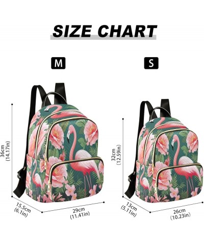 Rose Flamingo Fashion Backpack Purse Ladies Fashion Rucksack Travel Shoulder Bag Casual Daily Backpack Work College Bag Mediu...