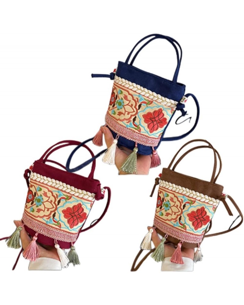 Canvas Bags For Women Shoulder Bag, Ethnic Style Versatile Large-capacity Shopping Travel Storage(3pcs) Style 6 $20.29 Should...