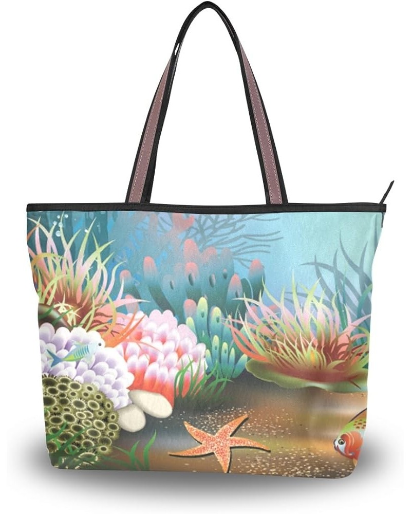 Women Tote Bag Cactus Flamingo Floral Hummingbirds Beach Handbag Shoulder Bag Multi08 $11.92 Totes