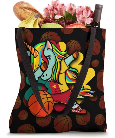 Dabbing Unicorn Cameroon Basketball Fans Jersey Sport Lovers Tote Bag $13.69 Totes