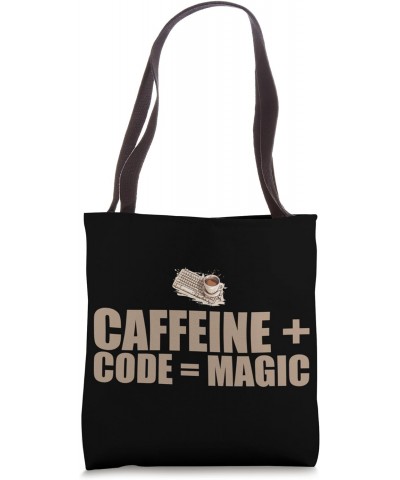 Caffeine Coder Software Developer Engineer Coffee Programmer Tote Bag $13.44 Totes