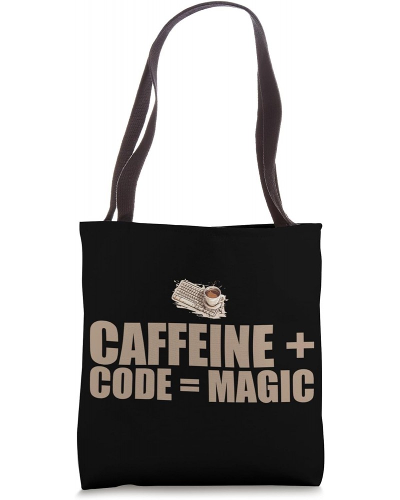 Caffeine Coder Software Developer Engineer Coffee Programmer Tote Bag $13.44 Totes