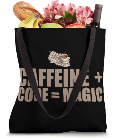 Caffeine Coder Software Developer Engineer Coffee Programmer Tote Bag $13.44 Totes