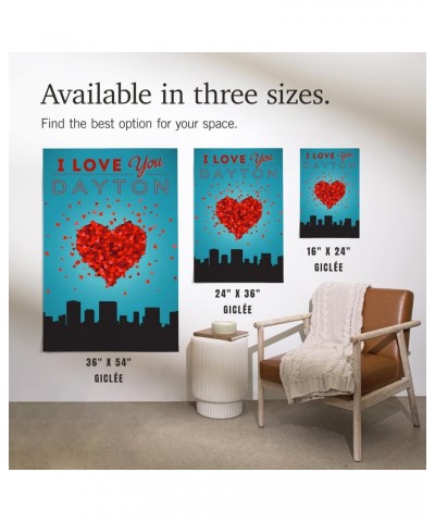 24x36 Inch Giclee Print, I Love You Dayton, Ohio $26.99 Totes