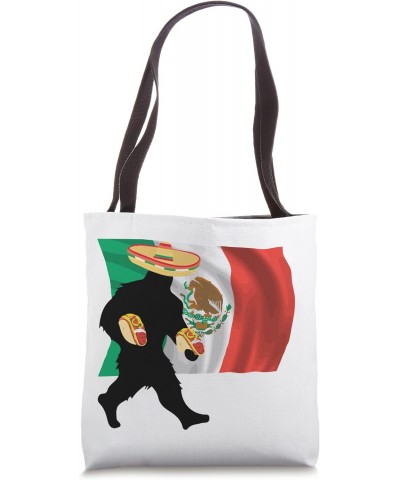 Sasquatch Bigfoot Taco Tuesday Mexican Food & Flag Gift Idea Tote Bag $13.44 Totes