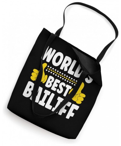 World's Best Bailiff Job Title Funny Profession Bailiff Tote Bag $12.48 Totes