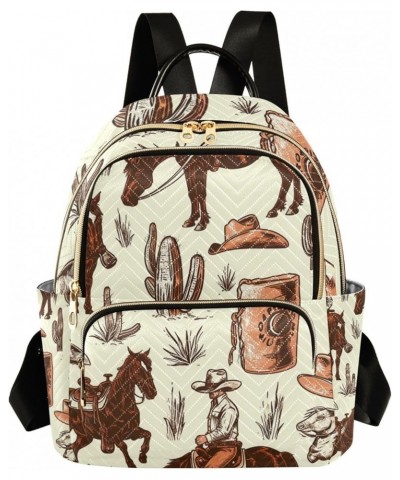 Small Backpack Purse for Women, Horse Men Travel Bag Casual Daypack Shoulder Bag Small $18.00 Backpacks