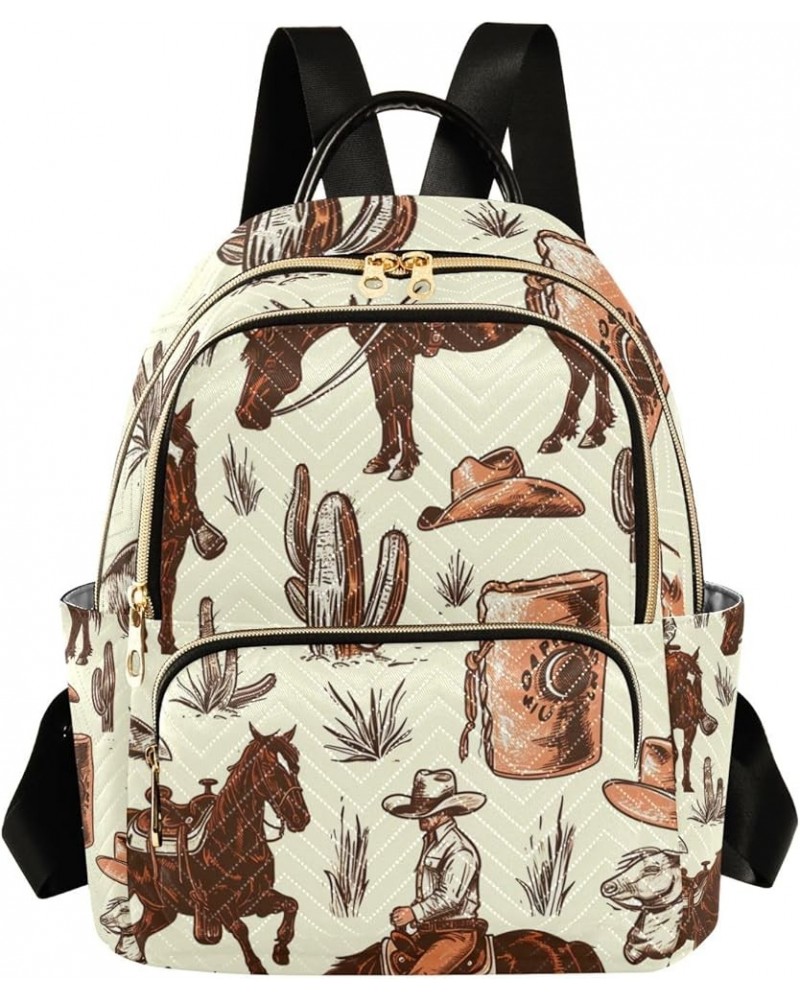 Small Backpack Purse for Women, Horse Men Travel Bag Casual Daypack Shoulder Bag Small $18.00 Backpacks