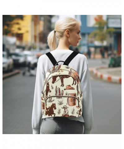 Small Backpack Purse for Women, Horse Men Travel Bag Casual Daypack Shoulder Bag Small $18.00 Backpacks