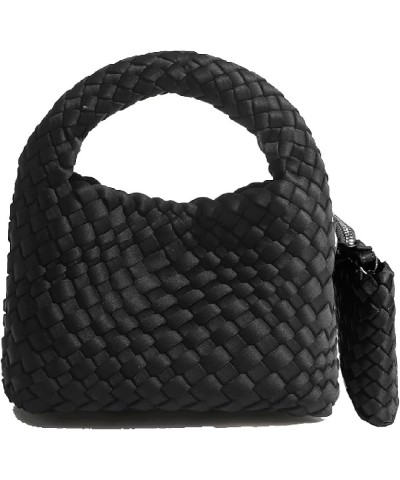 Fashion Handbag For Women, Woven Tote Bag Bucket Composite Bag Knitting Chain Bag, Crossbody Shoulder Bag Purses N-black $32....