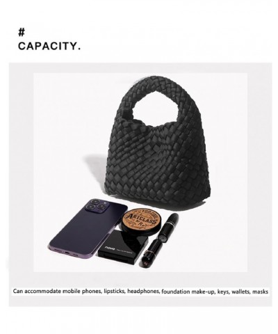 Fashion Handbag For Women, Woven Tote Bag Bucket Composite Bag Knitting Chain Bag, Crossbody Shoulder Bag Purses N-black $32....