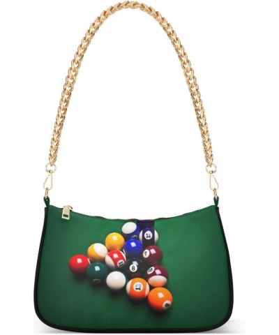 Shoulder Bag Snooker Ball Women Clutch Handbag Shoulder Purch Date Chain Bag Tote Bag Spring Holiday Birthday Gift for Girlfr...