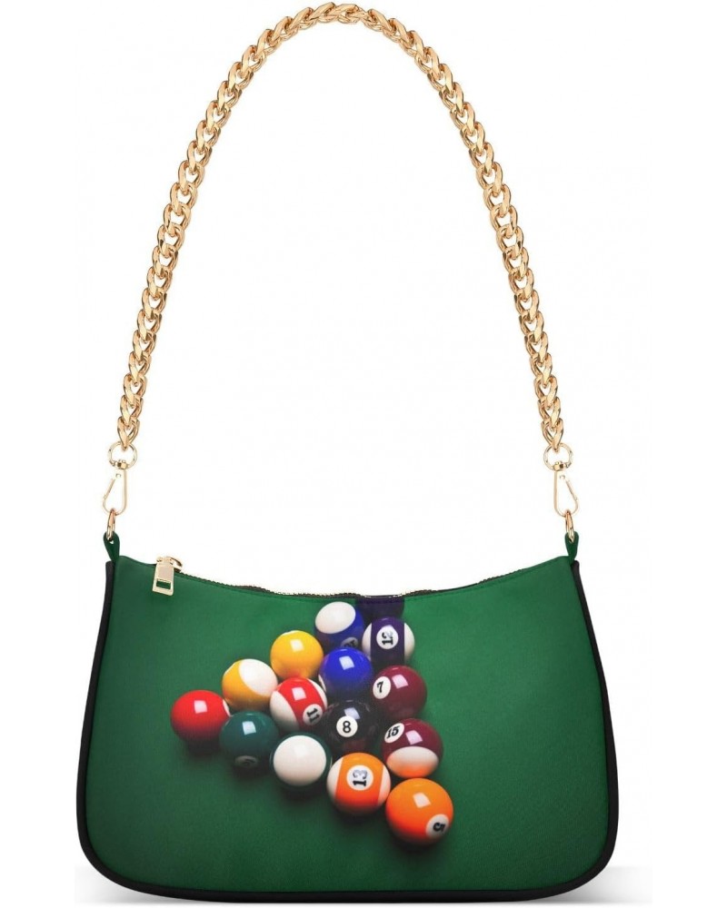 Shoulder Bag Snooker Ball Women Clutch Handbag Shoulder Purch Date Chain Bag Tote Bag Spring Holiday Birthday Gift for Girlfr...