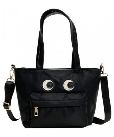 Funny Eyes Shoulder Bag for Women Chic Face Crossbody Bag Handbag Shopping Bags Purse (Zipper Style) Zipper Style $25.64 Totes