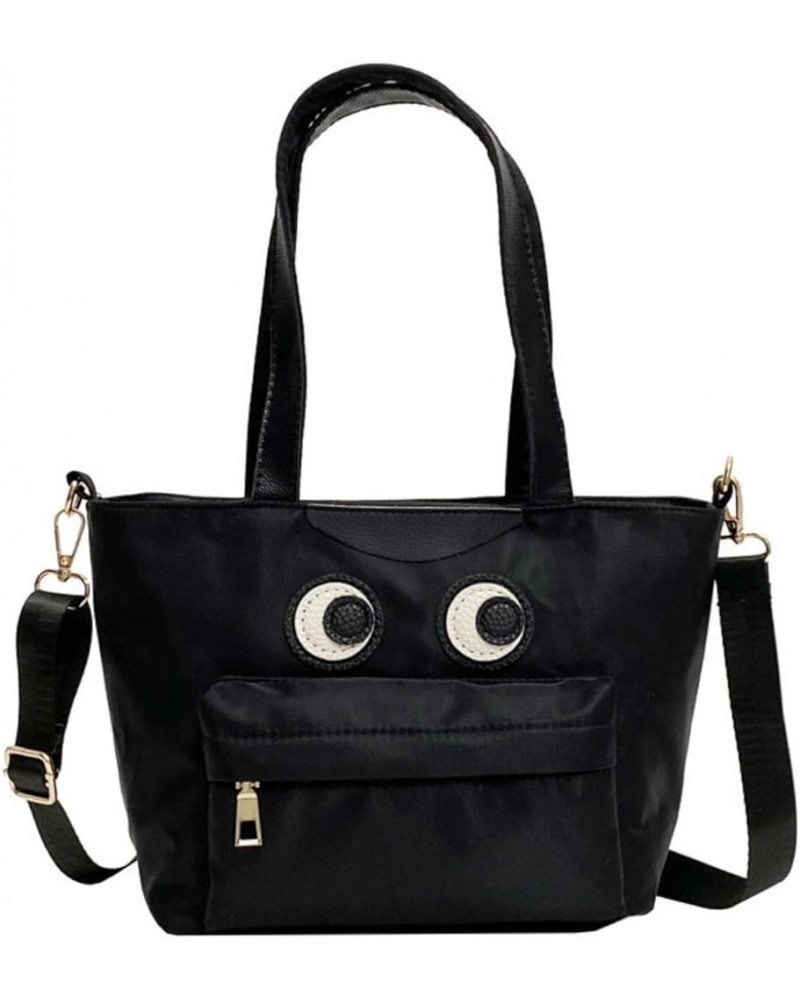 Funny Eyes Shoulder Bag for Women Chic Face Crossbody Bag Handbag Shopping Bags Purse (Zipper Style) Zipper Style $25.64 Totes