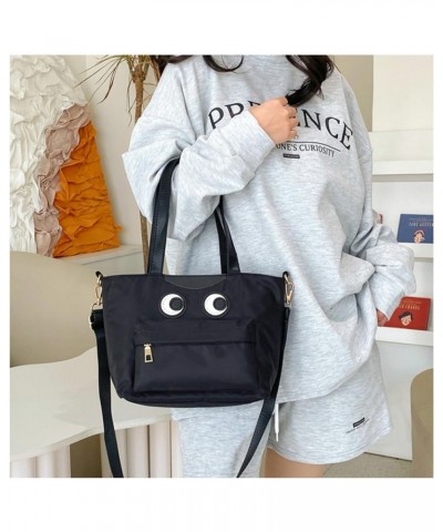 Funny Eyes Shoulder Bag for Women Chic Face Crossbody Bag Handbag Shopping Bags Purse (Zipper Style) Zipper Style $25.64 Totes